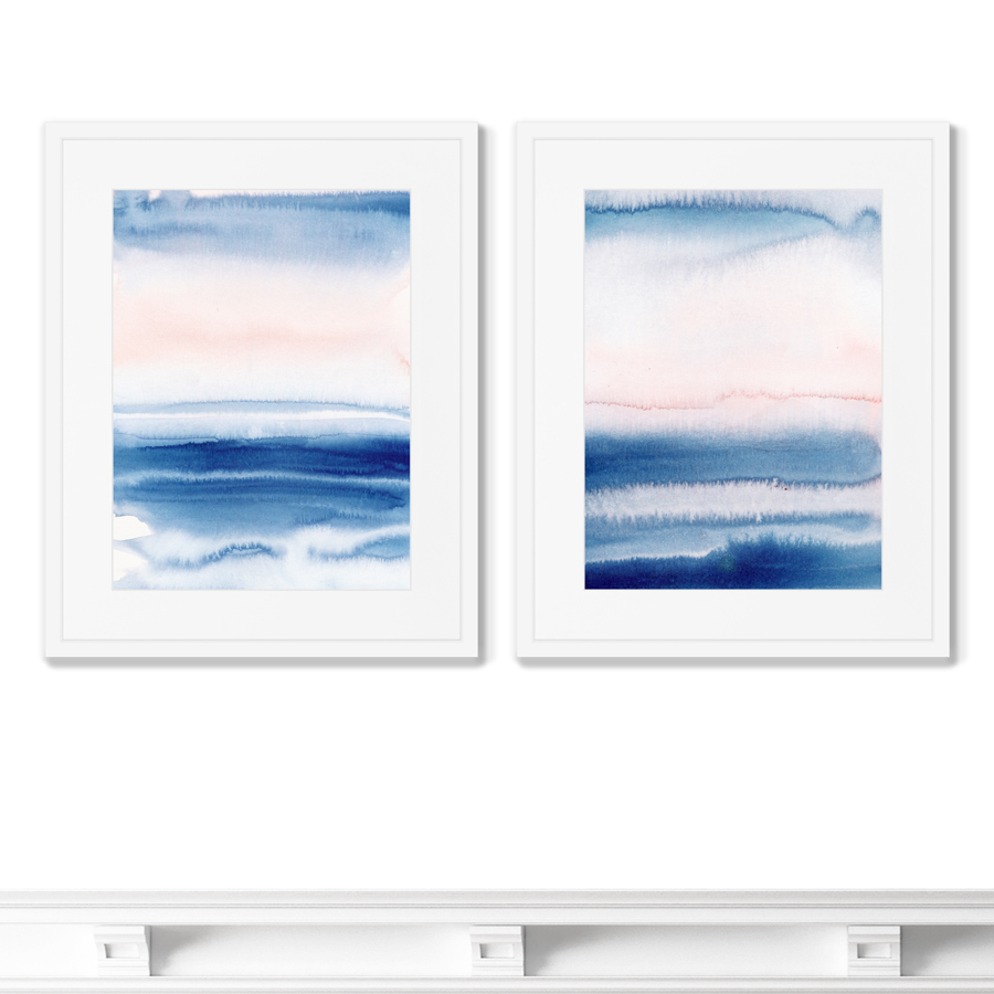 фото Набор из 2-х репродукций картин в раме breeze from the seaside размер (каждой): 42х52см картины в квартиру