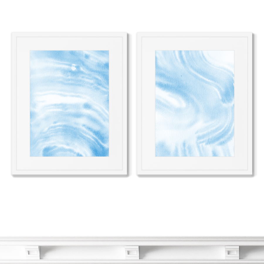 фото Набор из 2-х репродукций картин в раме in a heart of a snowstorm размер (каждой): 42х52см картины в квартиру