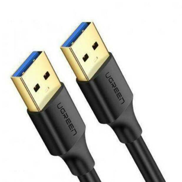 

Кабель uGreen USB-A - USB-A вилка-вилка 1м 10370_, Черный, US128 (10370) USB-A 3.0 Male to Male Cable. Длина: 1м. Цвет: черный