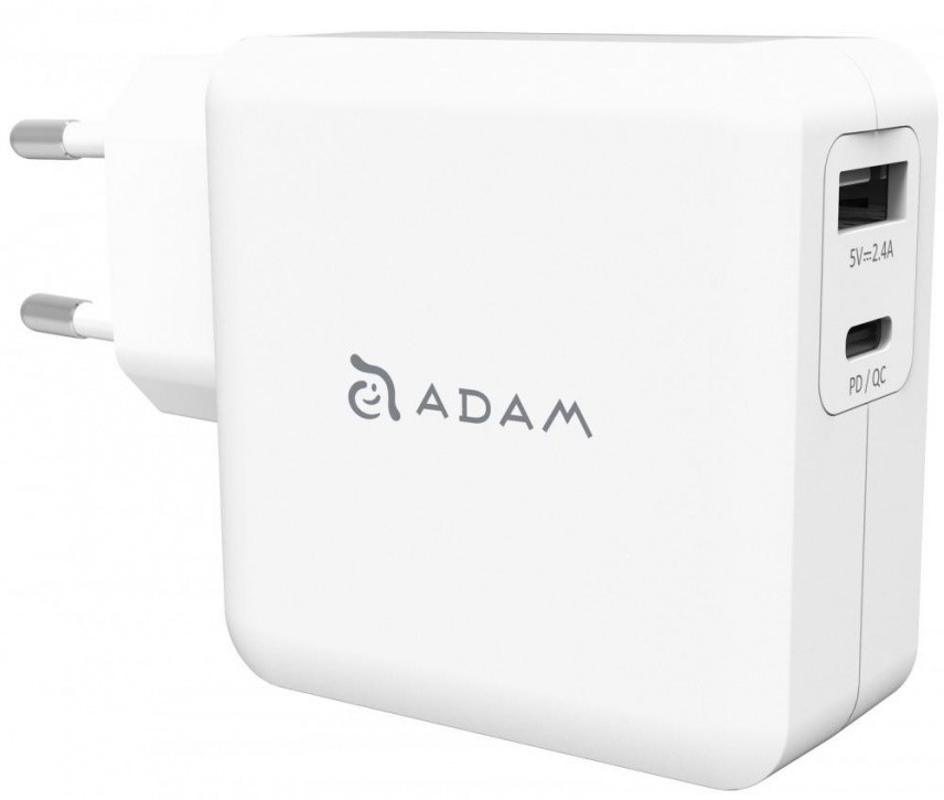 Сетевое зарядное устройство ADAM Elements OMNIA F2 (белый)