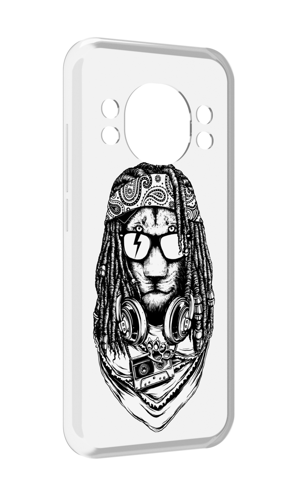 

Чехол MyPads дреды льва для Doogee S98 / S98 Pro, Прозрачный, Tocco