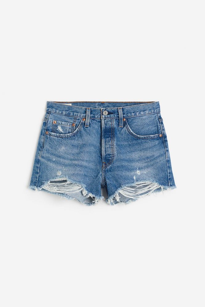 

Джинсовые шорты женские Levi's 1198251 голубые 23, Голубой, 1198251