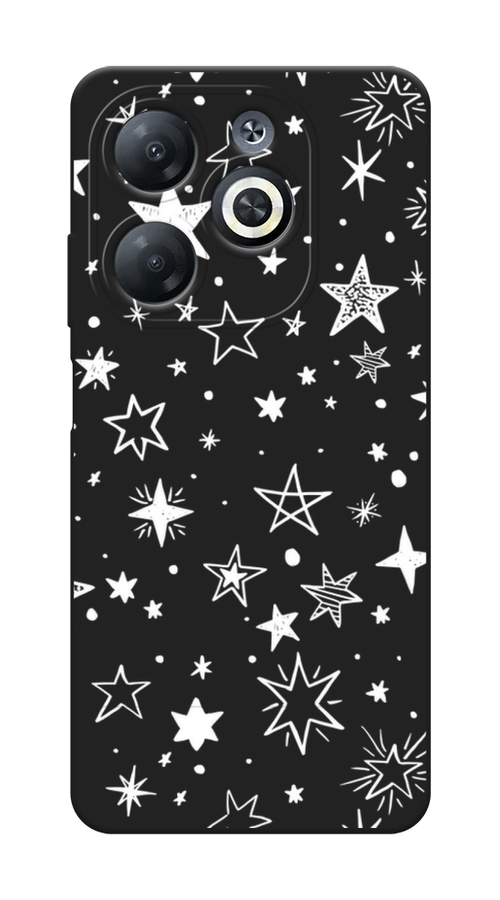 

Чехол Awog на Infinix Smart 8 "Звездочки графика белая", Прозрачный;белый, 3105152-1