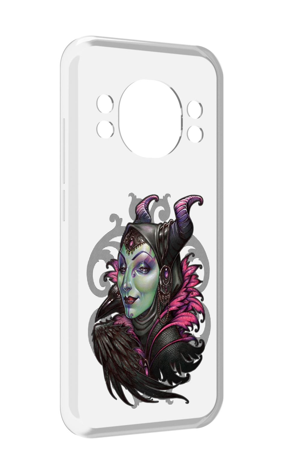 

Чехол MyPads зеленая девушка с вороном для Doogee S98 / S98 Pro, Прозрачный, Tocco