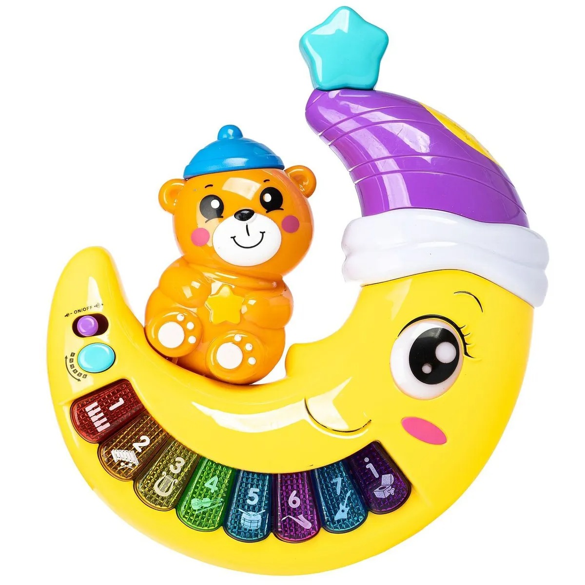 Игрушка обучающая Озорные малыши Чудо месяц (жёлтый в фиолетовой шапке) Play Smart 7696