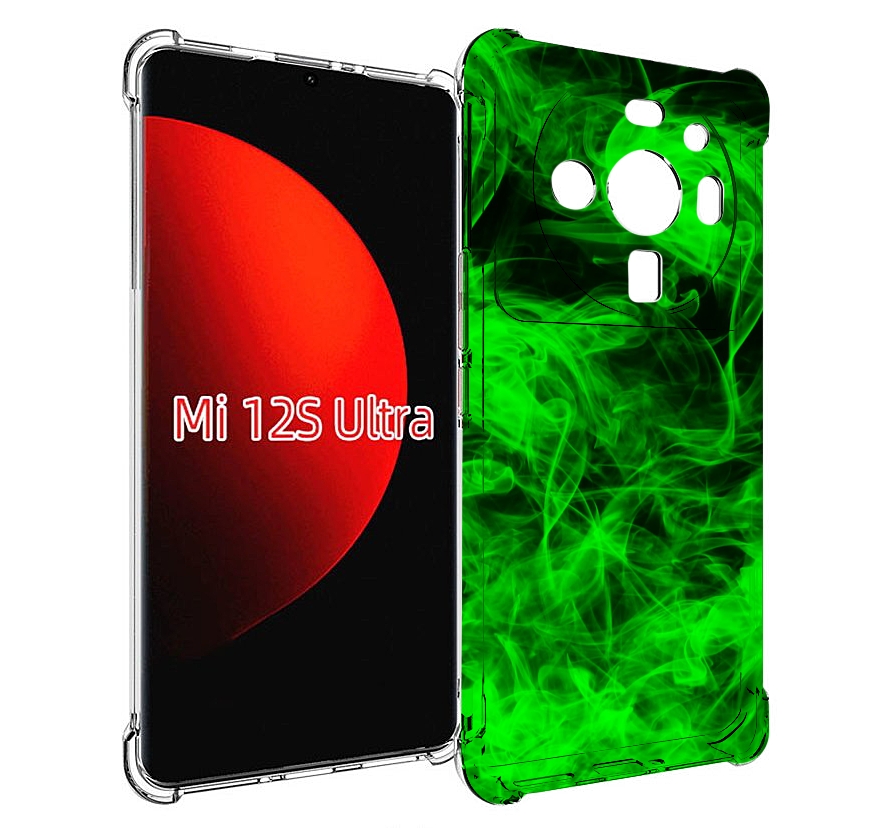 

Чехол MyPads зеленый-дымок для Xiaomi 12S Ultra, Прозрачный, Tocco