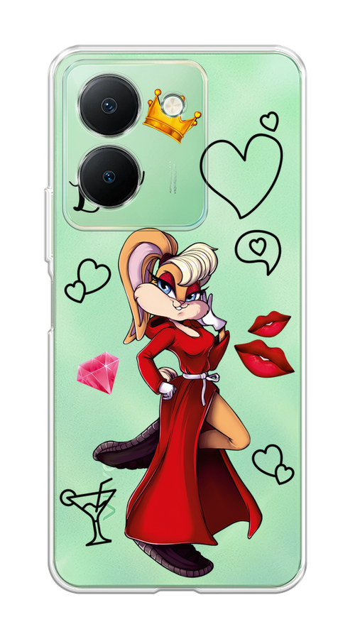 

Чехол на Vivo Y27S "Rich Lola Bunny", Красный;бежевый;оранжевый, 269750-1