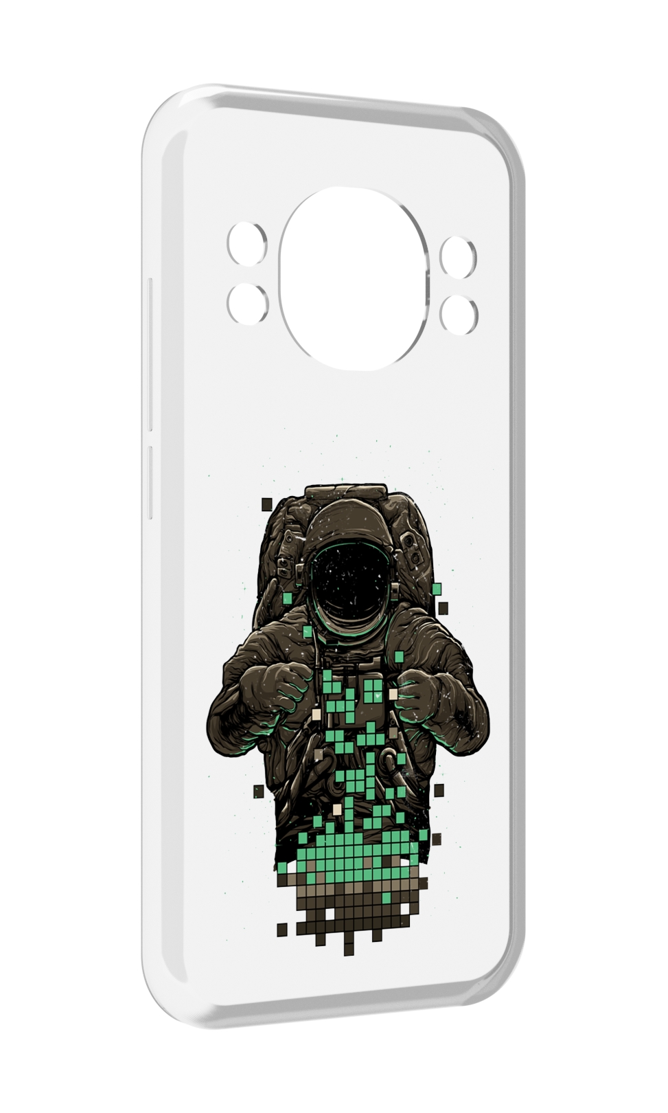 

Чехол MyPads космонавт с пикселями для Doogee S98 / S98 Pro, Прозрачный, Tocco