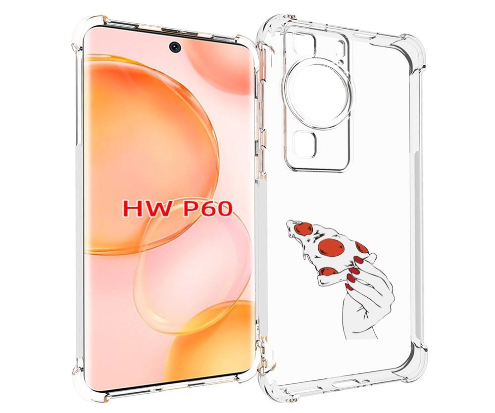 

Чехол MyPads белая-пицца для Huawei P60, Tocco