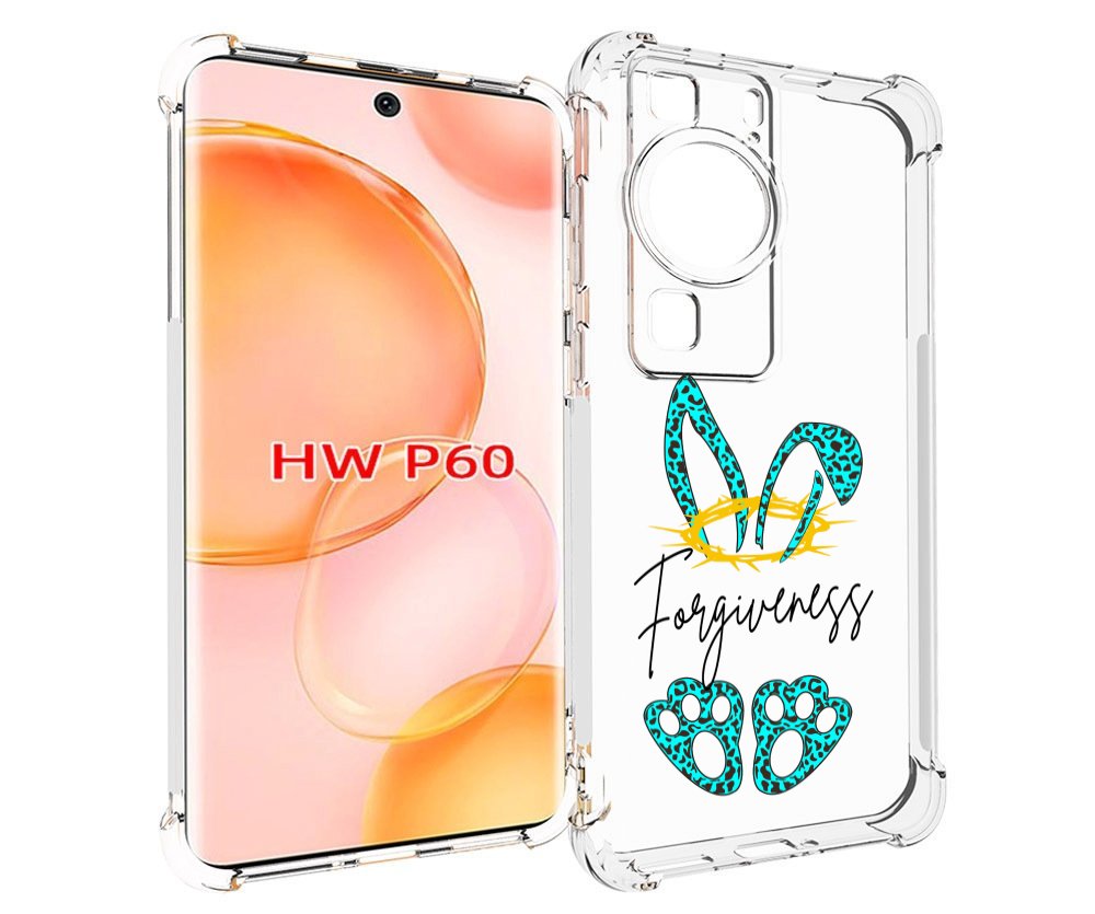 

Чехол MyPads бирюзовое лапки и ушки женский для Huawei P60, Tocco