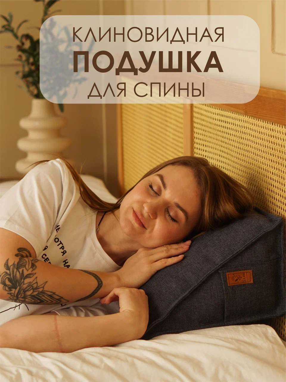 

Декоративная подушка S.Leto 14 серого цвета 40x40 см, Синий