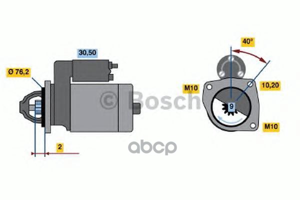 

Стартер BOSCH 0986017190