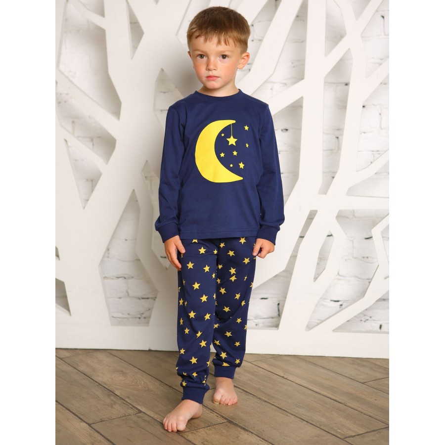 

Пижама детская KOTTONI, цв. синий р.110, 4149-01