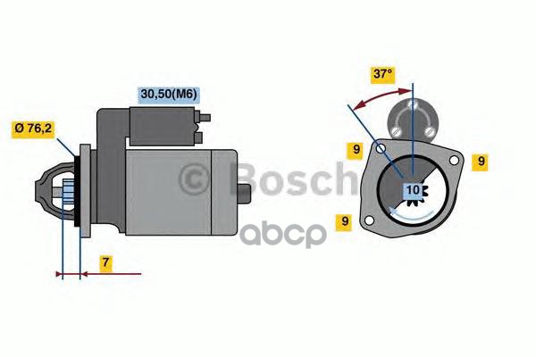 

Стартер BOSCH 0001108450