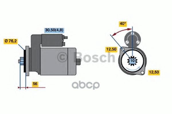 

Стартер BOSCH 0001123018