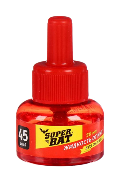 Супер Бат флакон с жидкостью от мух 45 ночей *24(02-004)