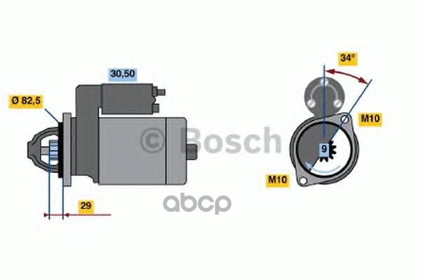 

Стартер BOSCH 0986018850