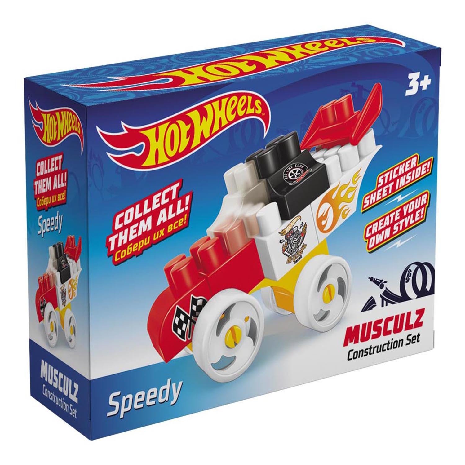 фото Конструктор bauer hot wheels musculz speedy, 16 деталей