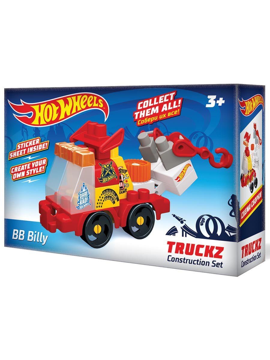 Конструктор Bauer Hot Wheels Truckz BB Billy, 23 детали обруч пластмассовый d90см красный