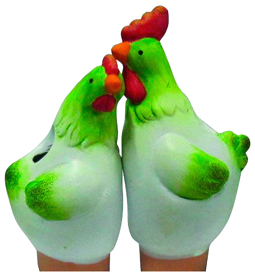 Ороситель декоративный ''Куры'', 6*6*15.5 см Green apple GKS53-04 (Б0008218)