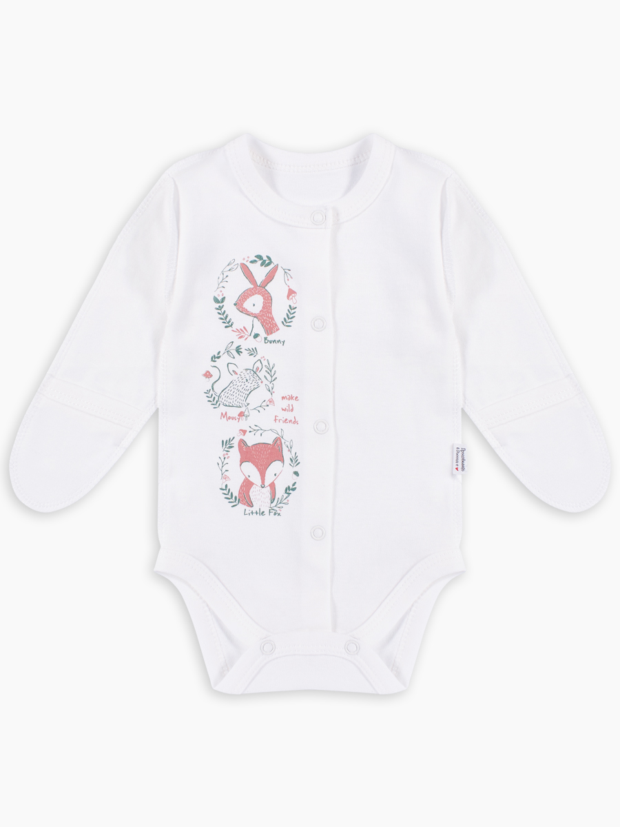 

Боди Wooly Wool Веселый малыш 146/322/w/B/молочный р.62