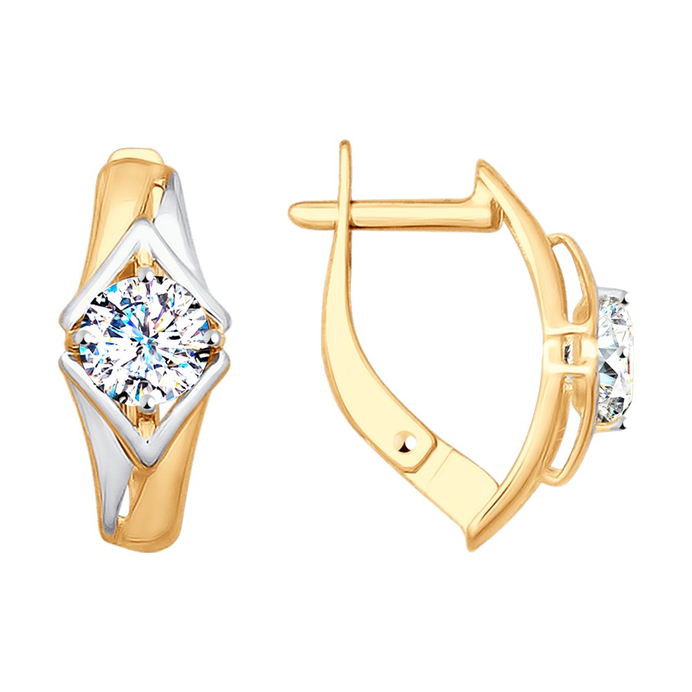 

Серьги из золота SOKOLOV 027924, фианит, 027924