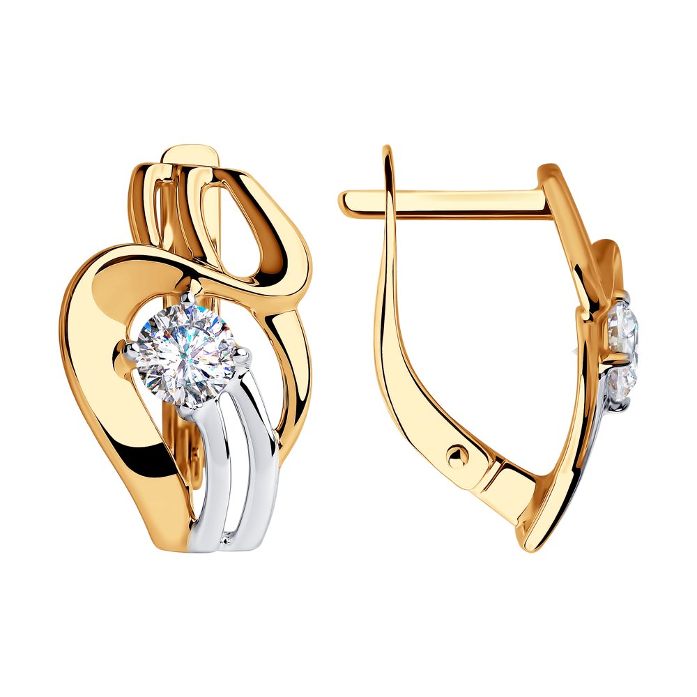 

Серьги из золота SOKOLOV 028296, фианит, 028296