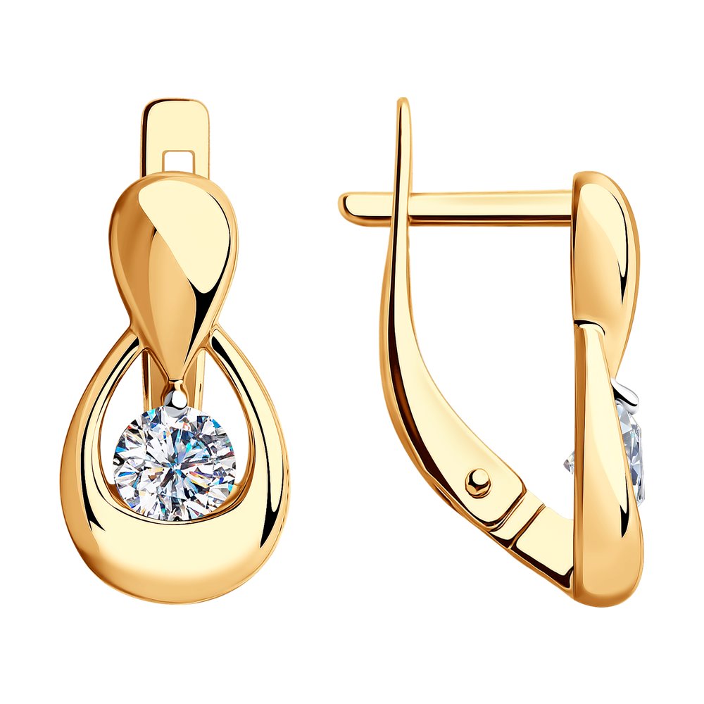 

Серьги из золота SOKOLOV 028537, фианит, 028537