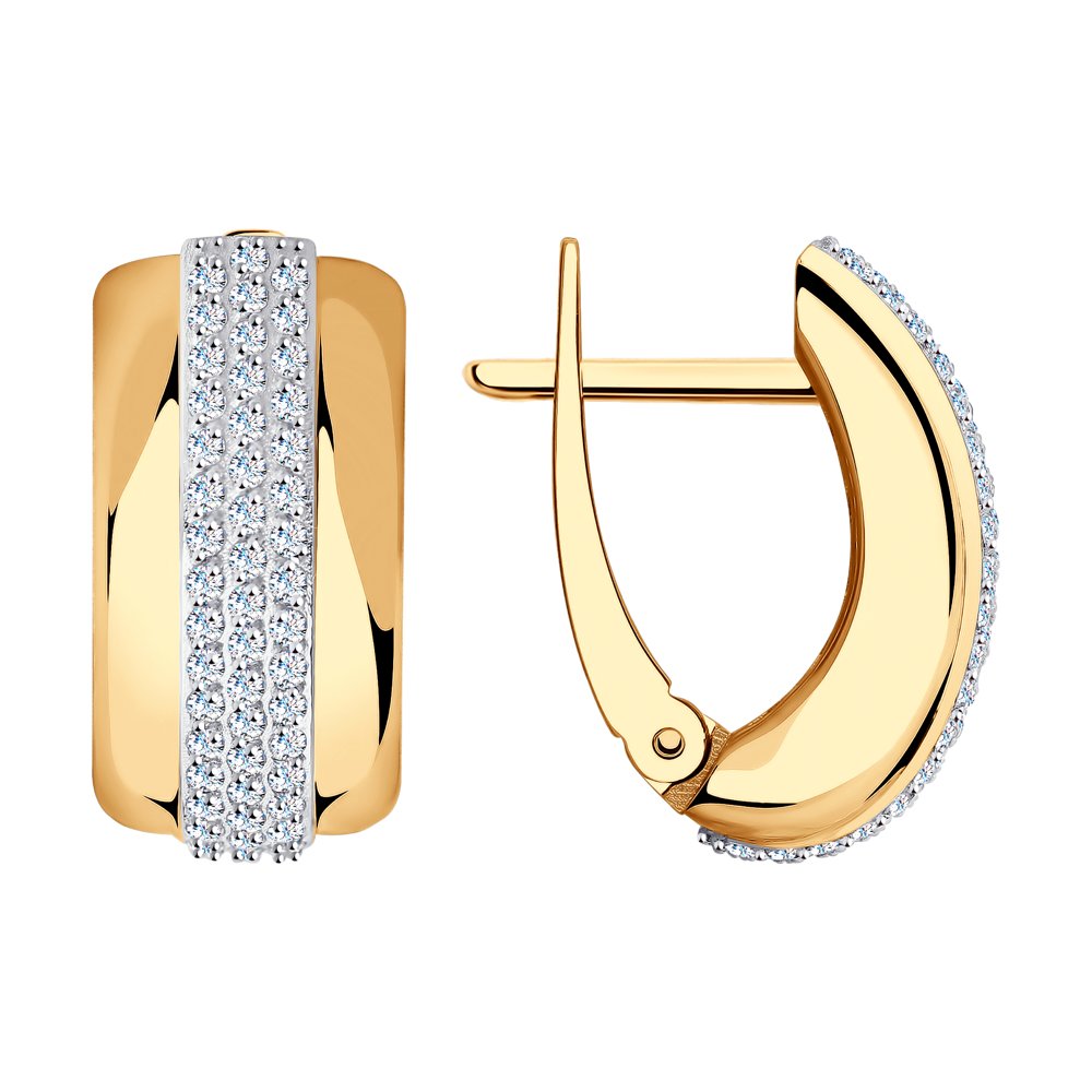 

Серьги из золота SOKOLOV 028644, фианит, 028644