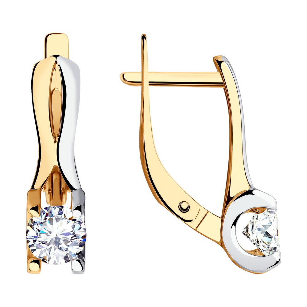 

Серьги из желтого золота SOKOLOV 028651, фианит, 028651