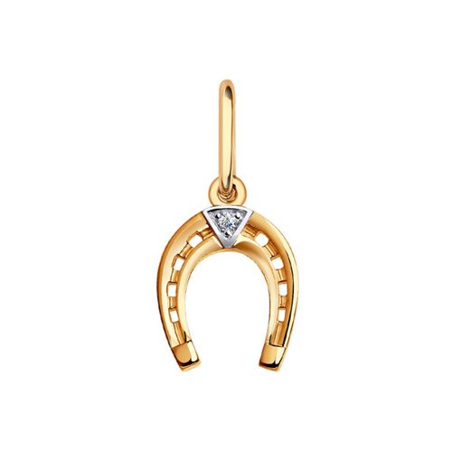 

Подвеска из красного золота SOKOLOV 031594, фианит, 031594