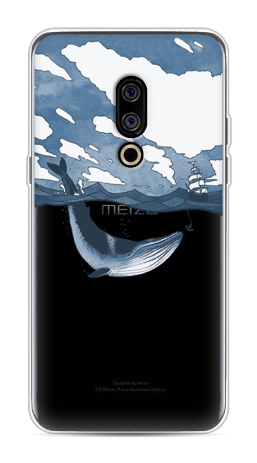 

Чехол на Meizu 15 "Большой кит", Синий, 72650-1
