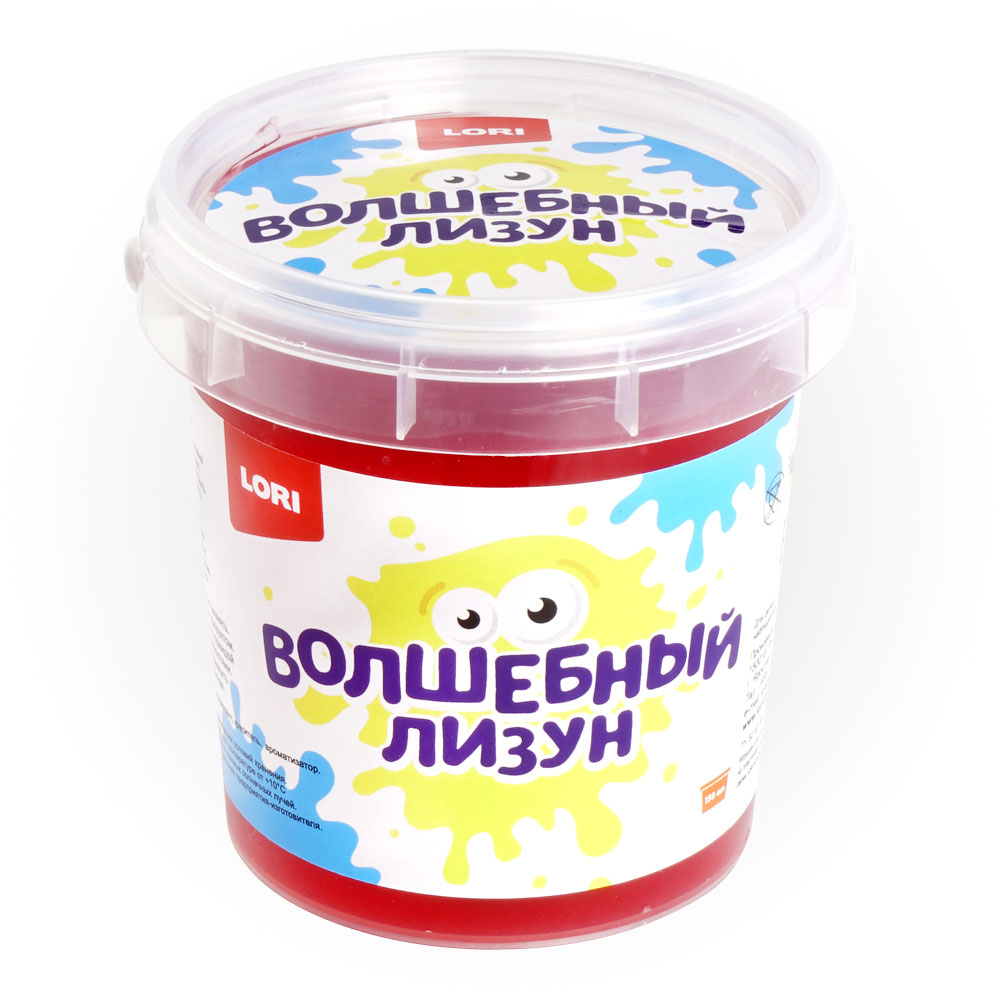 

Лизун волшебный LORI Рубиновый с ароматом вишни, 150 мл, Красный