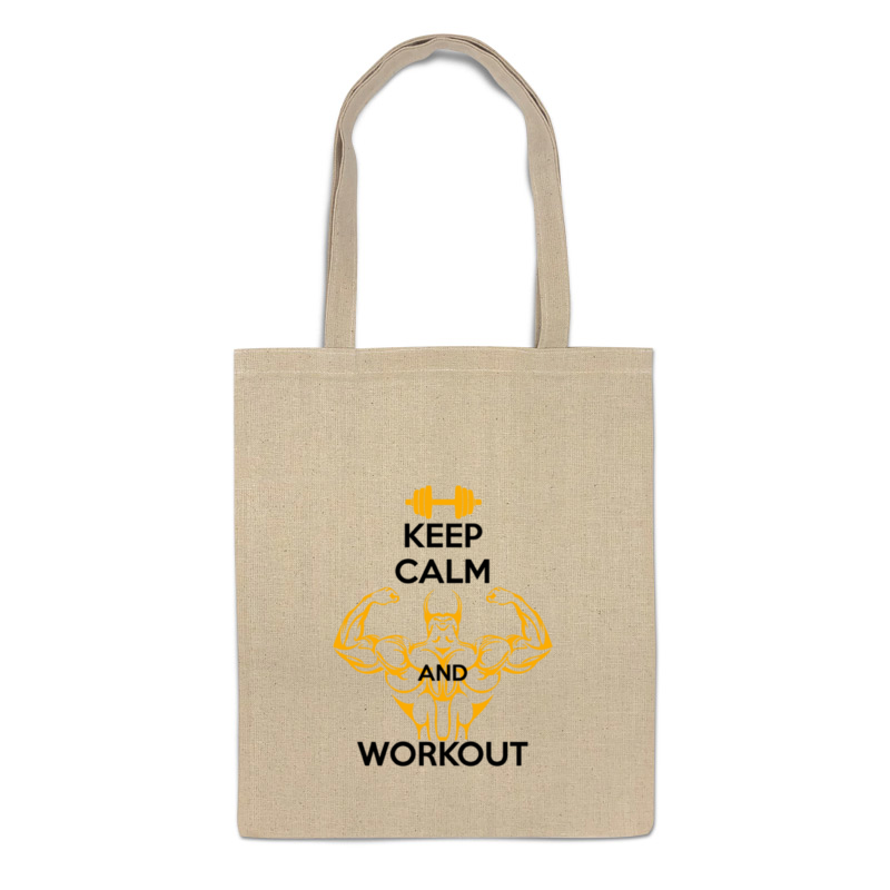 фото Сумка-шоппер printio keep calm and workout