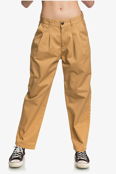

Женские брюки с высокой талией Womens Quiksilver, бежевый, W26, Womens EQWNP03009