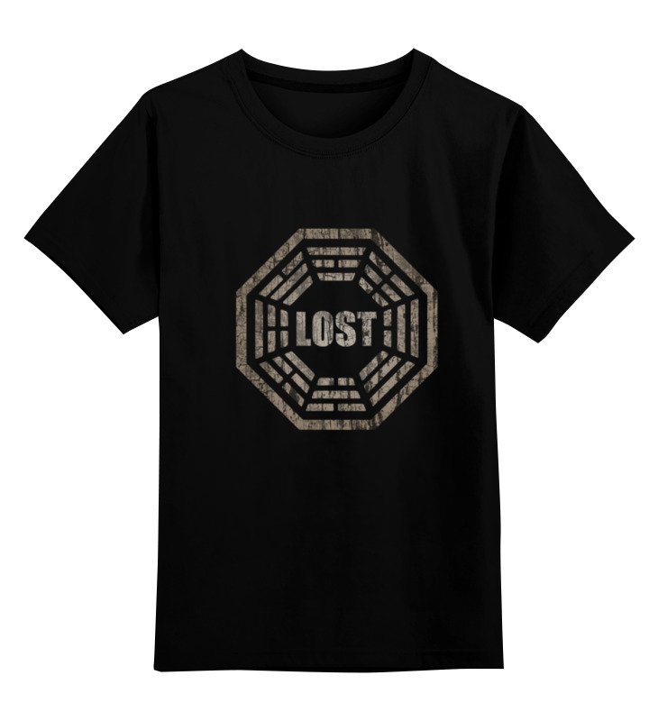 

Детская футболка классическая Printio Lost, р. 140, Черный, 0000000642055