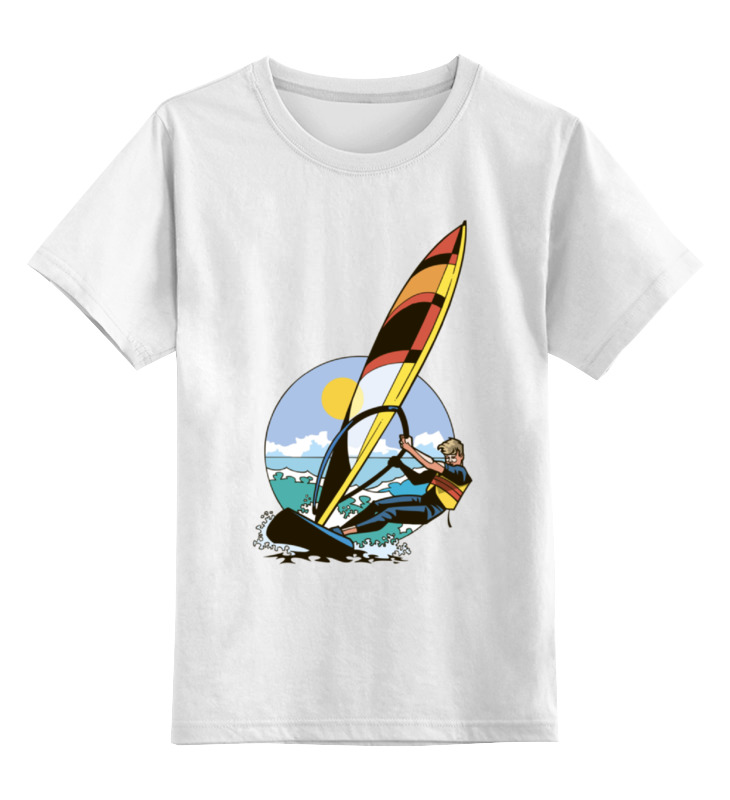 Детская футболка классическая Printio Спортсмен..отдых...пляж..море, р. 140