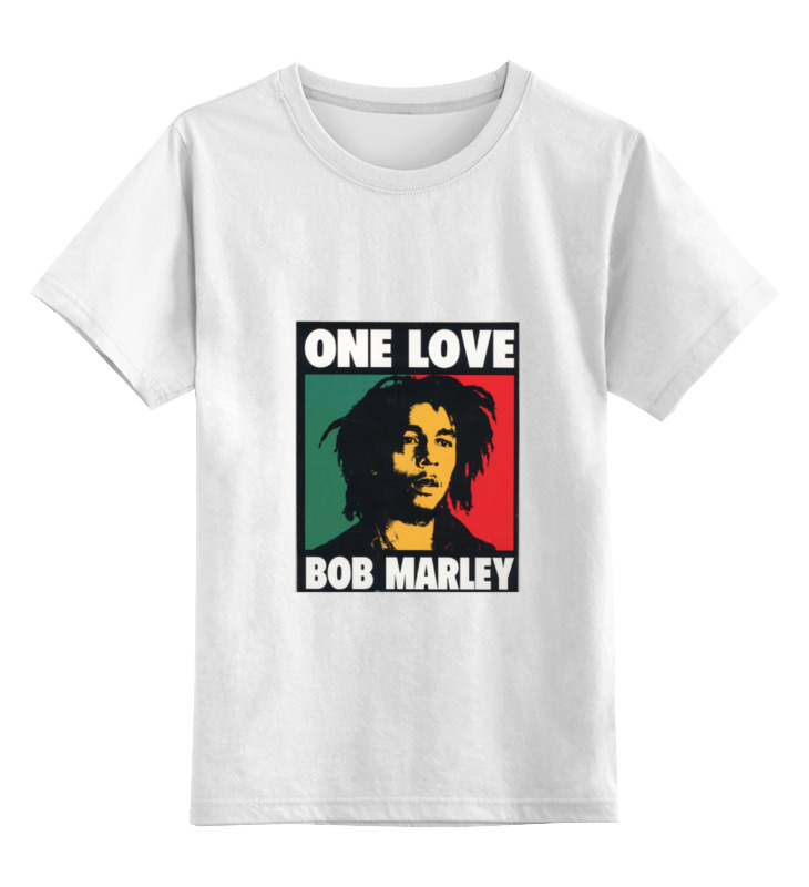 

Детская футболка классическая Printio Bob marley, р. 128, Белый, 0000000641603