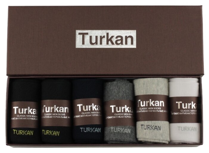 Набор носков мужских Turkan T-551 разноцветных 41-46