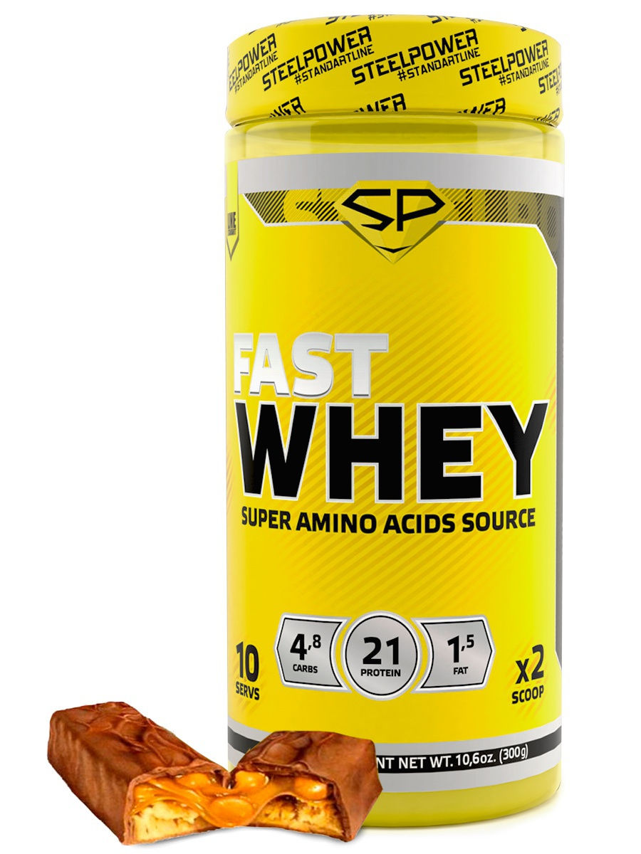 

Протеин Steel Power Nutrition Fast Whey, 300 г, peanut-caramel-nougat-chocolate, Fast Whey