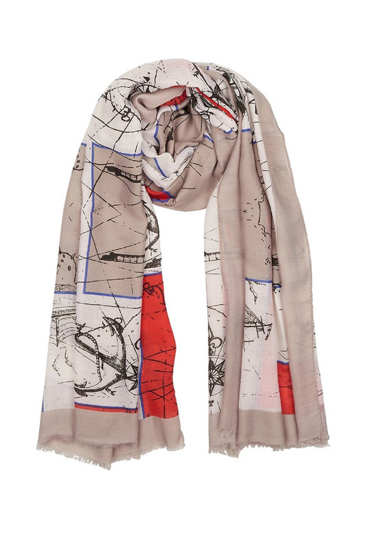 

Палантин женский Laura Milano NG-120019 серый, 180х90 см, NG-120019