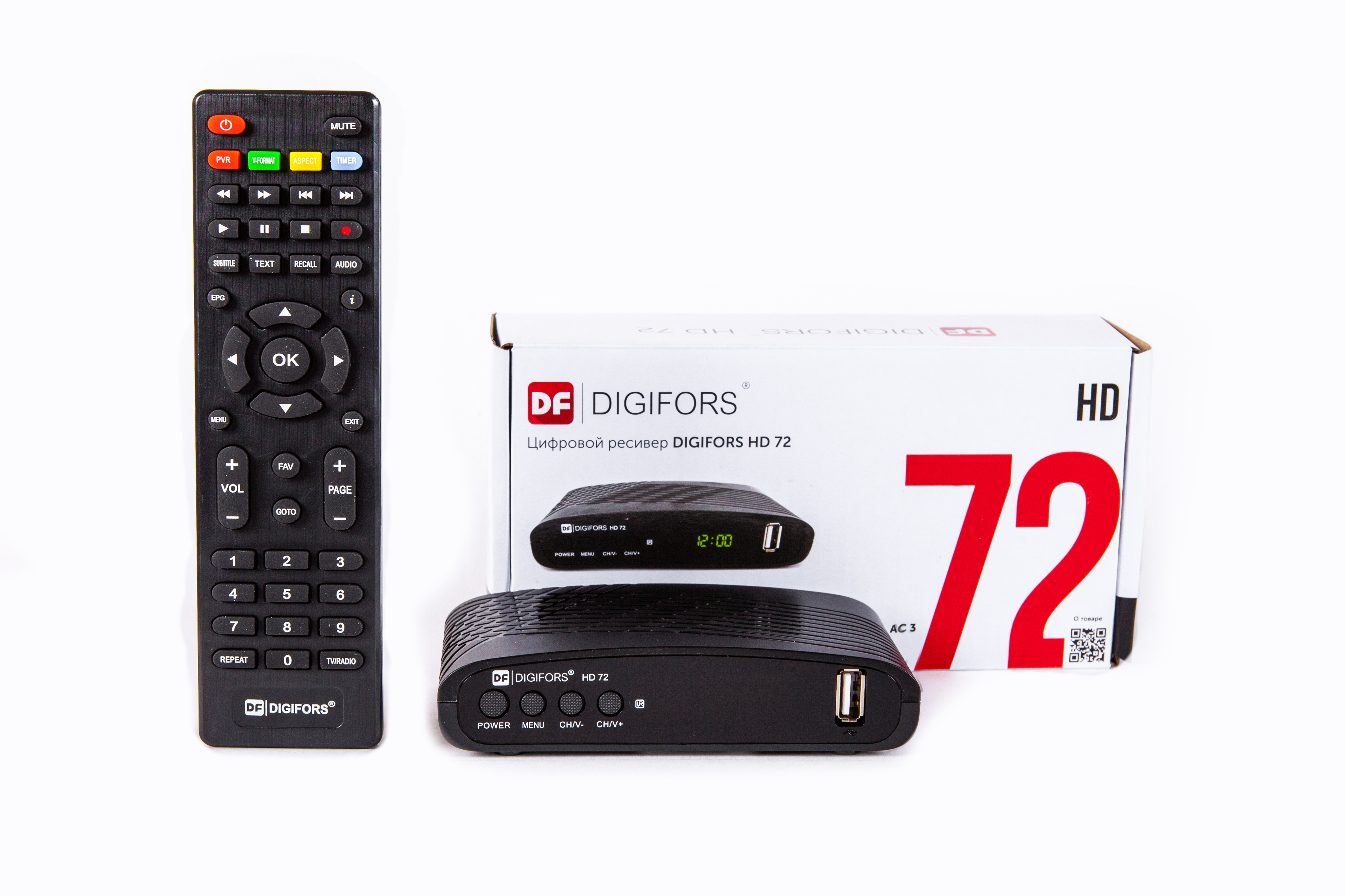 фото Dvb-t2 приставка digifors hd72 black