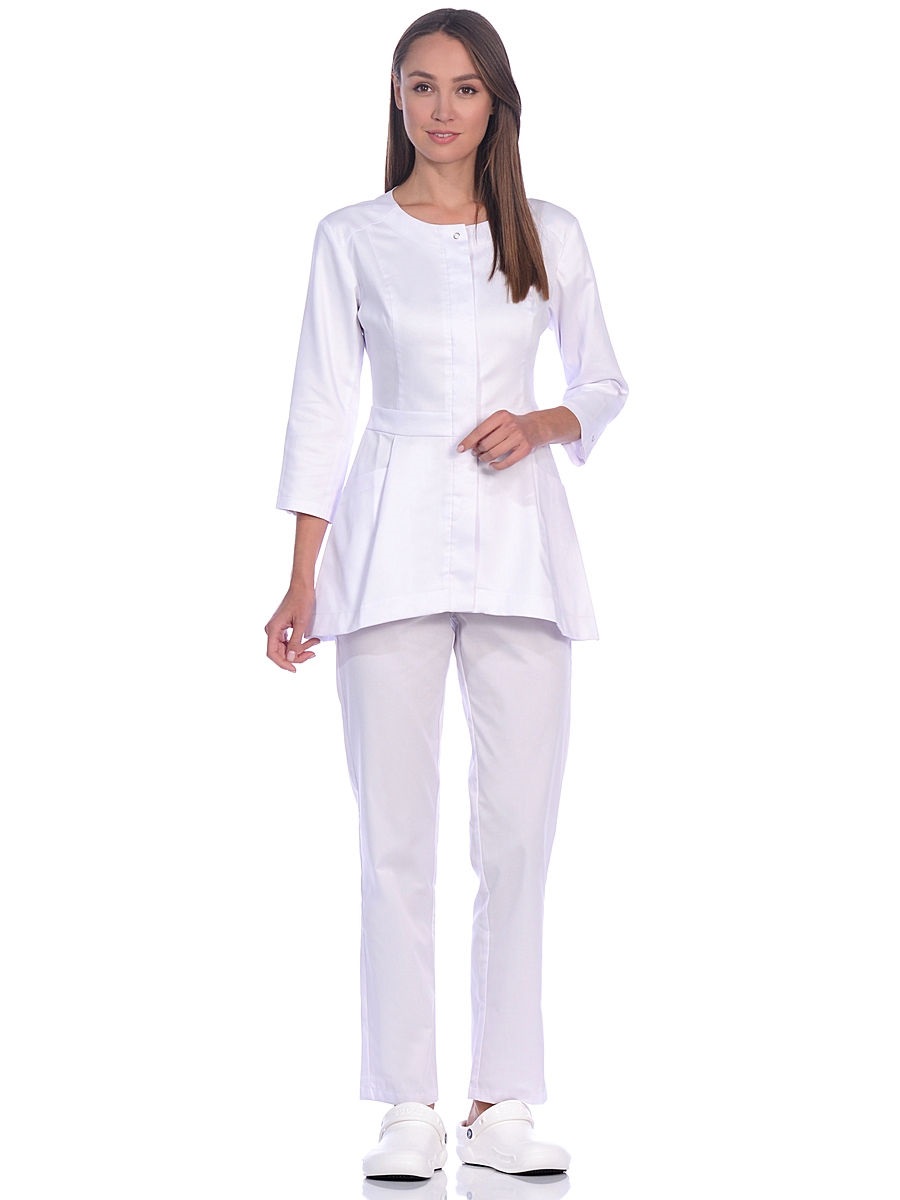 Блуза медицинская женская Med Fashion Lab 03-717-22-023 белая 48-164