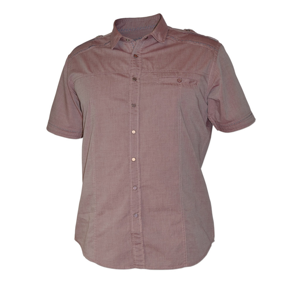 Рубашка мужская Styler 80-046 бордовая M