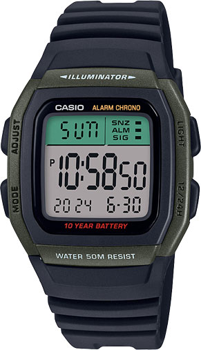 фото Наручные часы кварцевые мужские casio illuminator w-96h