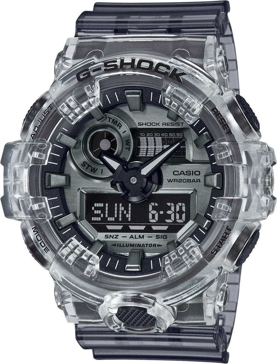 фото Японские наручные часы casio g-shock ga-700sk-1aer с хронографом