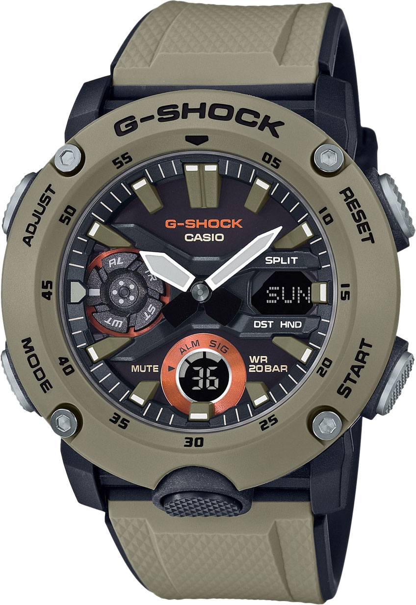 фото Японские наручные часы casio g-shock ga-2000-5aer с хронографом