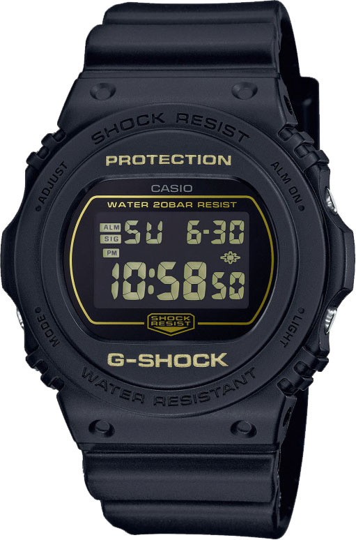 фото Японские наручные часы casio g-shock dw-5700bbm-1er с хронографом