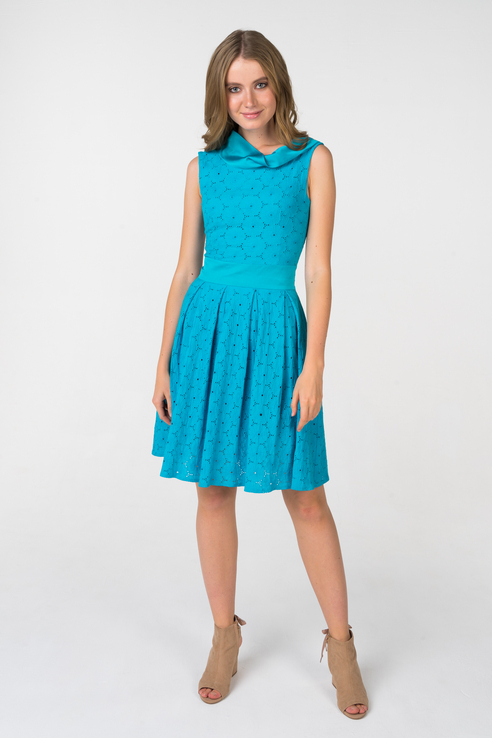 

Платье женское Stella Di Mare Dress 717-14 голубое 48, 717-14