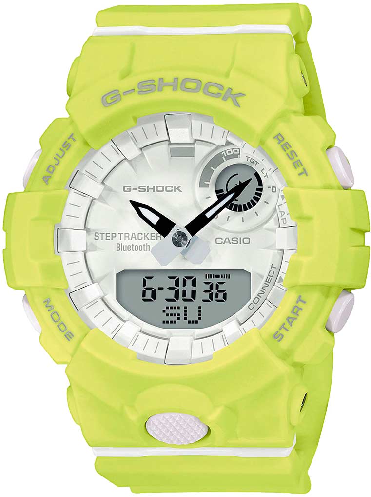 фото Японские спортивные наручные часы casio g-shock gma-b800-9aer с хронографом